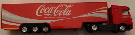 10296-2 € 6,00 coca cola vrachtwagen golven met geel ca 20 cm ( 1x op originele kaart).jpeg